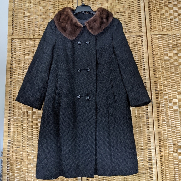 Vintage Fur Collar Coat